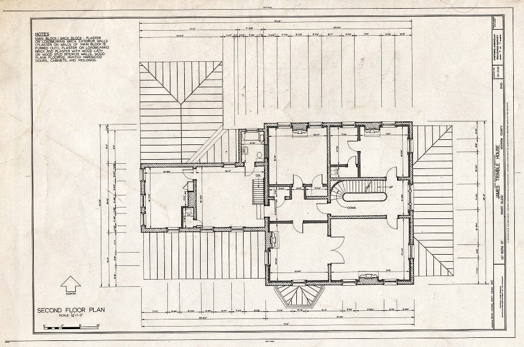 Blueprint HABS Ohio,59-MTGIL,1- (Sheet 4 of 11) - James Trimble House, 187 Iberia Street, Mount Gilead, Morrow County, OH