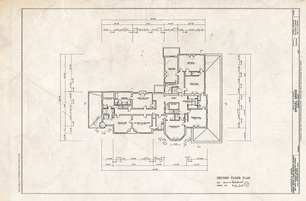 Blueprint HABS Ohio,72-FREMO,4- (Sheet 4 of 16) - Spiegel Grove, 1337 Hayes Avenue, Fremont, Sandusky County, OH