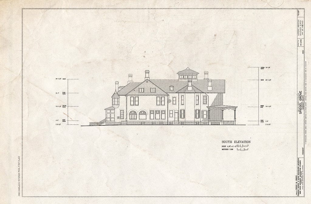 Blueprint HABS Ohio,72-FREMO,4- (Sheet 8 of 16) - Spiegel Grove, 1337 Hayes Avenue, Fremont, Sandusky County, OH