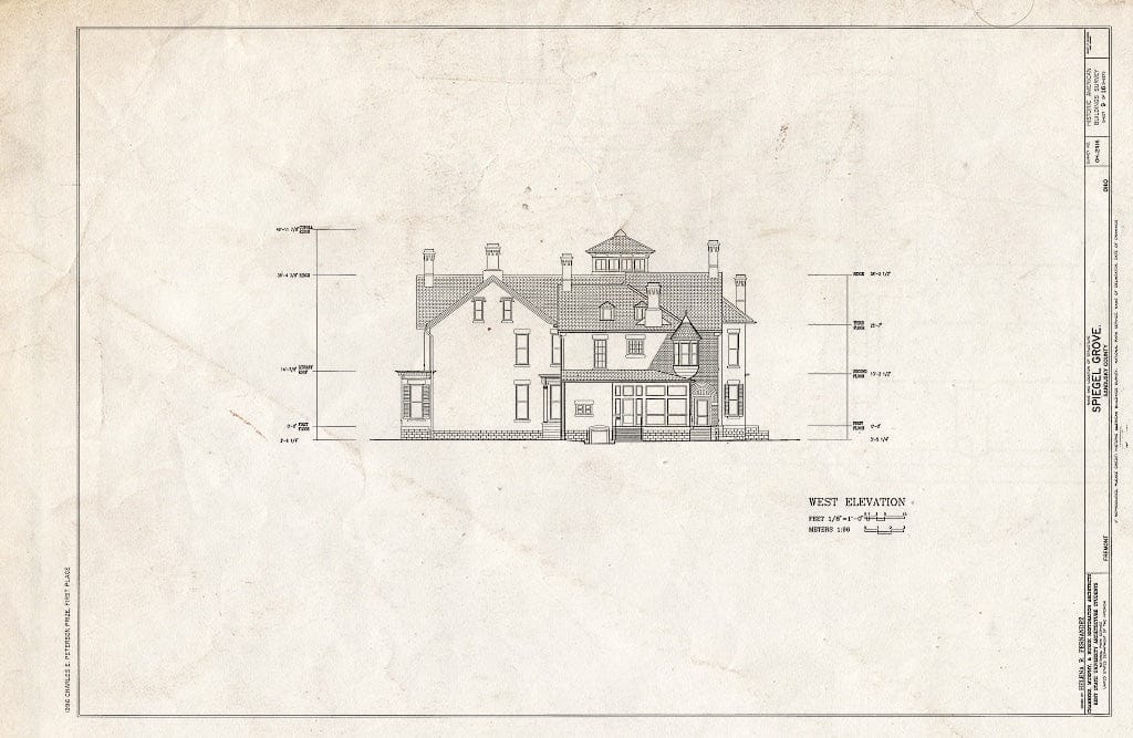 Blueprint HABS Ohio,72-FREMO,4- (Sheet 9 of 16) - Spiegel Grove, 1337 Hayes Avenue, Fremont, Sandusky County, OH