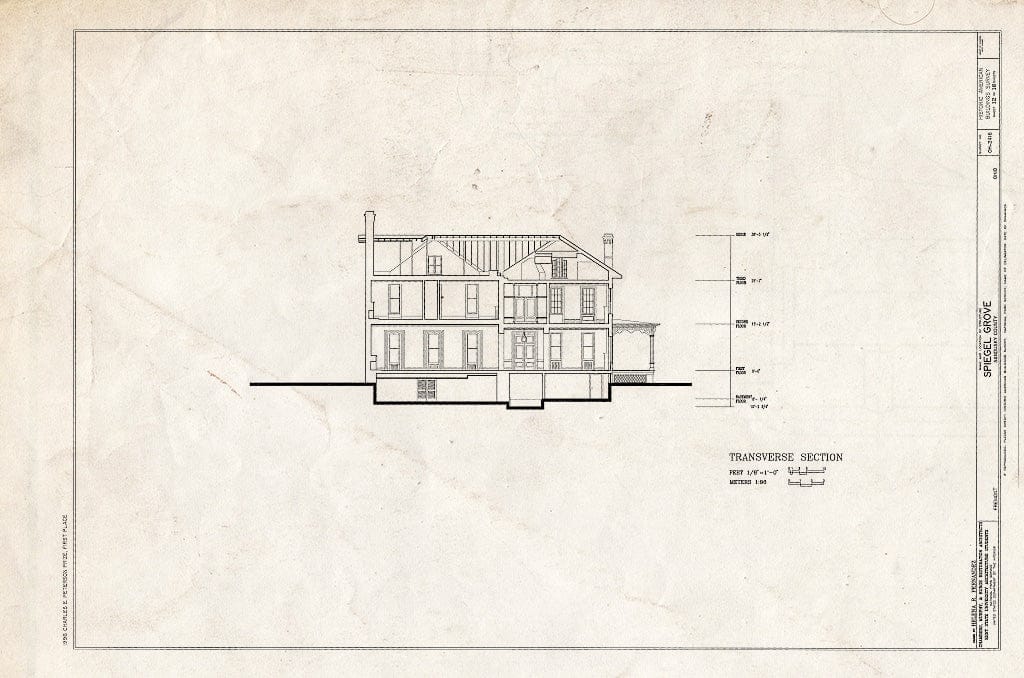 Blueprint HABS Ohio,72-FREMO,4- (Sheet 12 of 16) - Spiegel Grove, 1337 Hayes Avenue, Fremont, Sandusky County, OH
