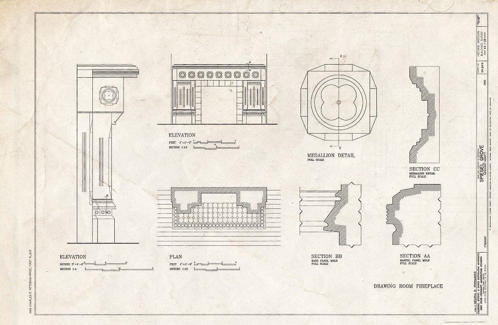 Blueprint HABS Ohio,72-FREMO,4- (Sheet 13 of 16) - Spiegel Grove, 1337 Hayes Avenue, Fremont, Sandusky County, OH