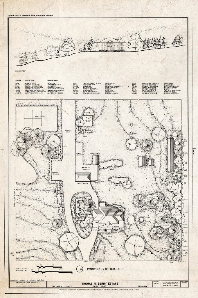 Blueprint HABS OKLA,60-STIWA.V,1- (Sheet 4 of 7) - Thomas N. Berry Estate, U.S. Route 177, Stillwater, Payne County, OK
