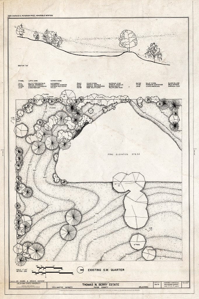 Blueprint HABS OKLA,60-STIWA.V,1- (Sheet 7 of 7) - Thomas N. Berry Estate, U.S. Route 177, Stillwater, Payne County, OK