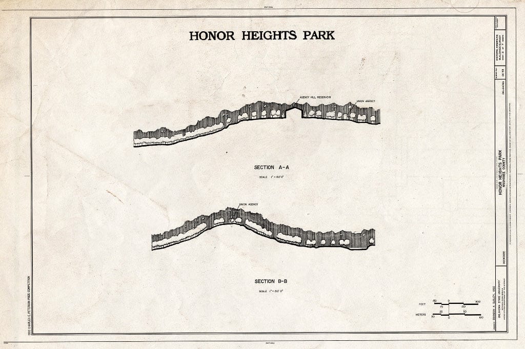 Blueprint HABS OKLA,51-Musk,2- (Sheet 4 of 7) - Honor Heights Park, Agency Hill, Muskogee, Muskogee County, OK