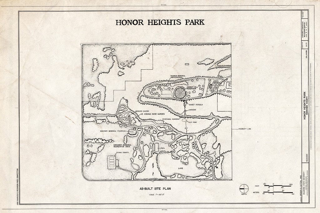 Blueprint HABS OKLA,51-Musk,2- (Sheet 5 of 7) - Honor Heights Park, Agency Hill, Muskogee, Muskogee County, OK