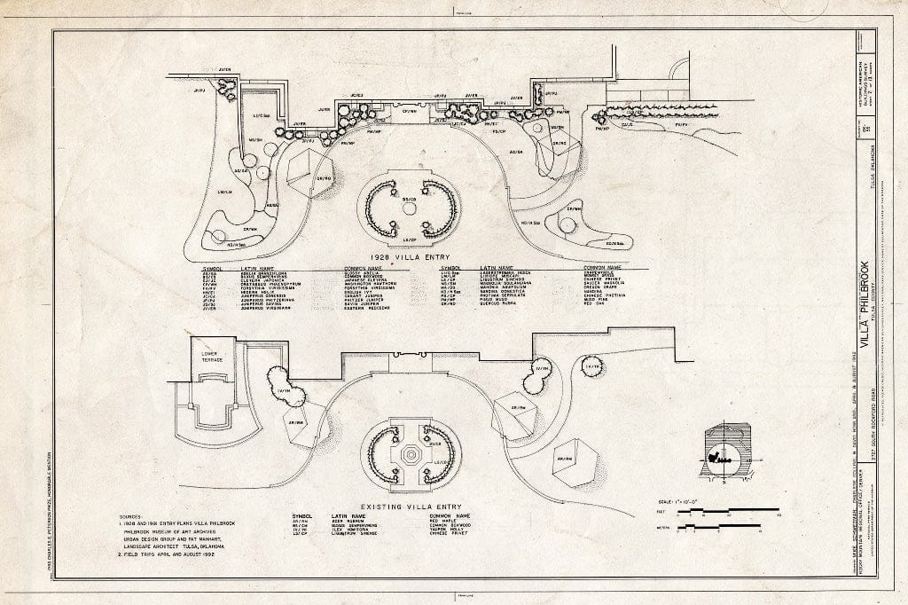 Blueprint HABS OKLA,72-Tulsa,1- (Sheet 7 of 13) - Villa Philbrook, 2727 South Rockford Road, Tulsa, Tulsa County, OK