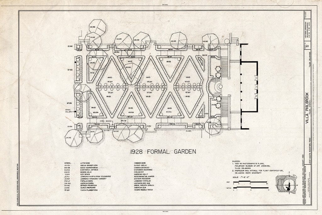 Blueprint HABS OKLA,72-Tulsa,1- (Sheet 8 of 13) - Villa Philbrook, 2727 South Rockford Road, Tulsa, Tulsa County, OK