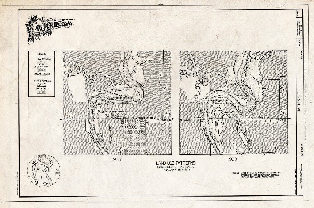 Blueprint Land use Pattern maps - 101 Ranch, State Highway 156 Between Ponca City & Marland, Ponca City, Kay County, OK