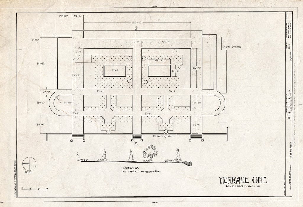 Blueprint HABS OKLA,72-Tulsa,3- (Sheet 5 of 11) - Tulsa Rose Garden, Twenty-First & Peoria, Tulsa, Tulsa County, OK