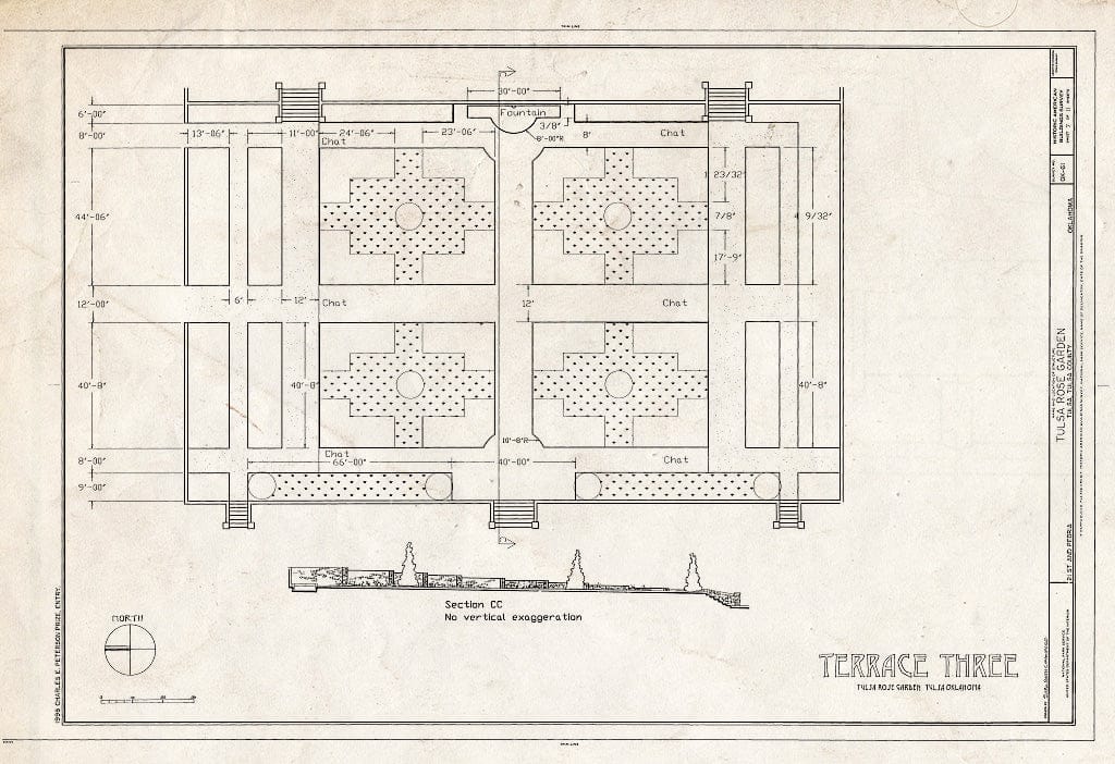 Blueprint HABS OKLA,72-Tulsa,3- (Sheet 6 of 11) - Tulsa Rose Garden, Twenty-First & Peoria, Tulsa, Tulsa County, OK