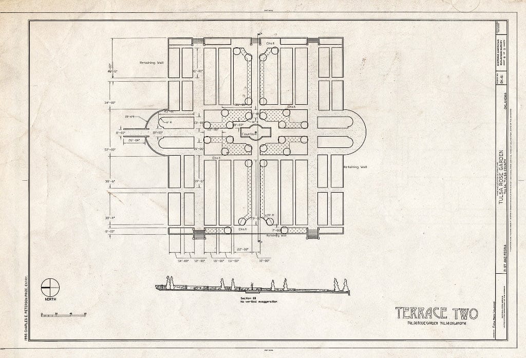 Blueprint HABS OKLA,72-Tulsa,3- (Sheet 7 of 11) - Tulsa Rose Garden, Twenty-First & Peoria, Tulsa, Tulsa County, OK