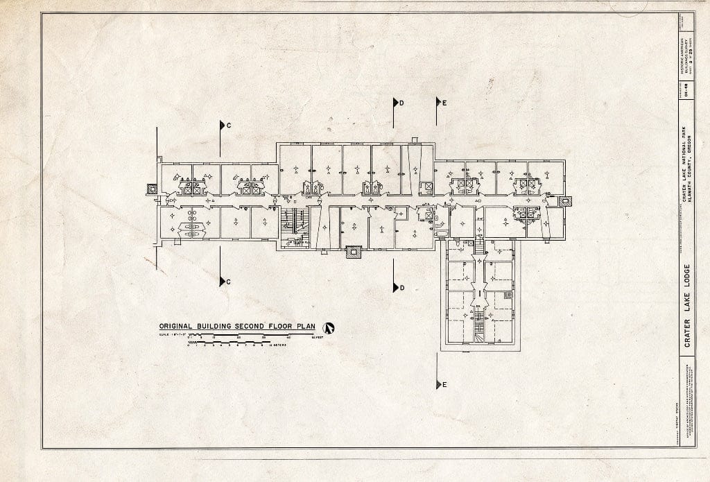 Blueprint HABS ORE,18-CRALA,1- (Sheet 8 of 25) - Crater Lake Lodge, Off Route 62, Klamath Falls, Klamath County, OR