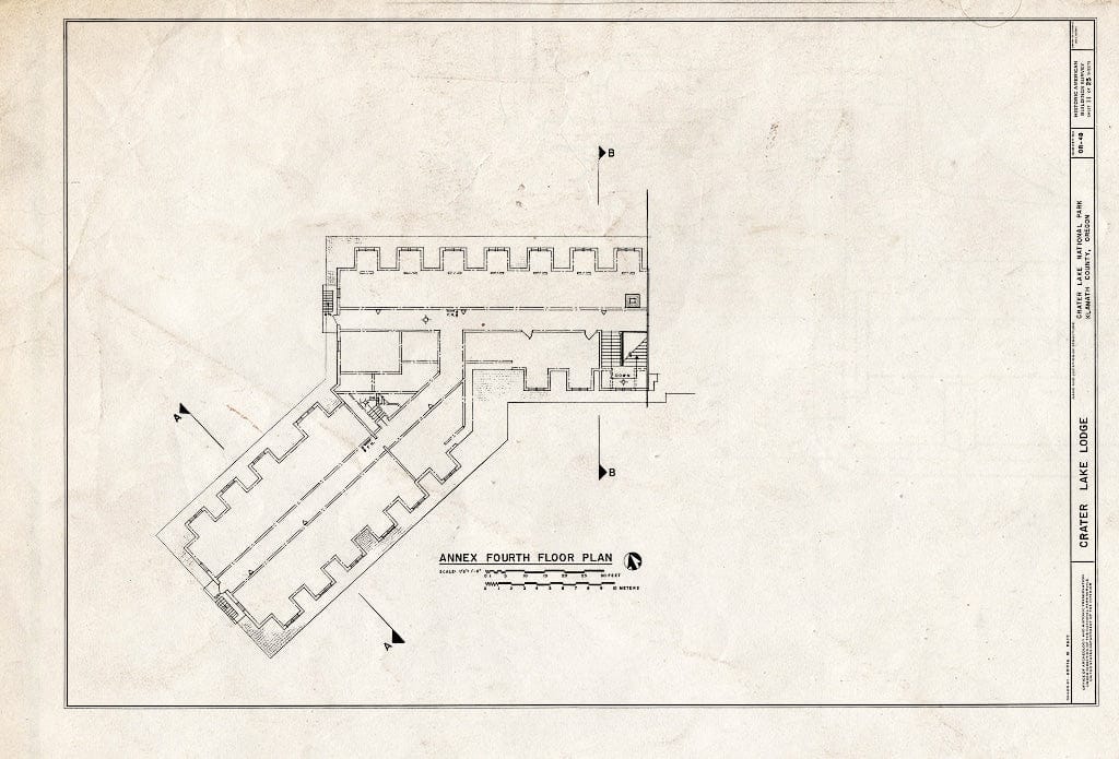 Blueprint HABS ORE,18-CRALA,1- (Sheet 11 of 25) - Crater Lake Lodge, Off Route 62, Klamath Falls, Klamath County, OR