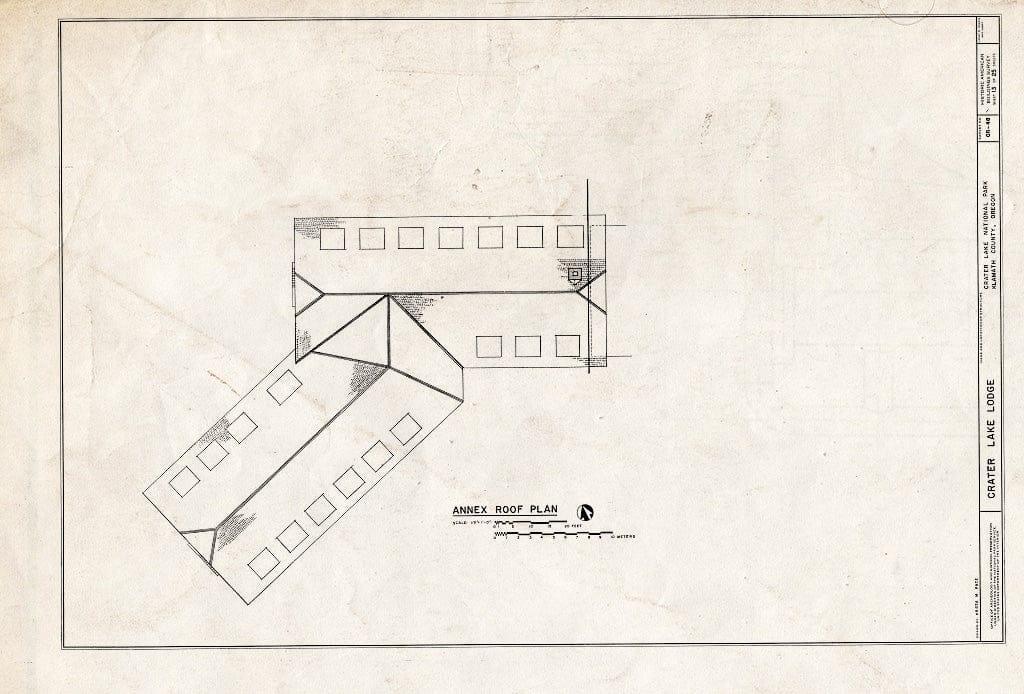 Blueprint HABS ORE,18-CRALA,1- (Sheet 13 of 25) - Crater Lake Lodge, Off Route 62, Klamath Falls, Klamath County, OR