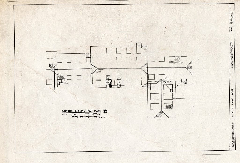 Blueprint HABS ORE,18-CRALA,1- (Sheet 14 of 25) - Crater Lake Lodge, Off Route 62, Klamath Falls, Klamath County, OR