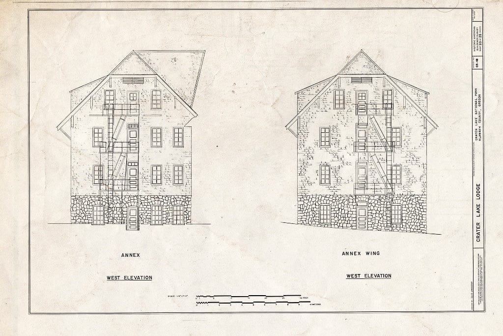 Blueprint HABS ORE,18-CRALA,1- (Sheet 20 of 25) - Crater Lake Lodge, Off Route 62, Klamath Falls, Klamath County, OR