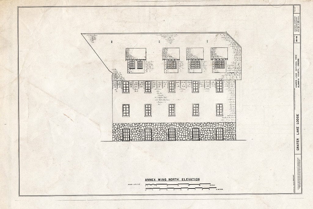 Blueprint HABS ORE,18-CRALA,1- (Sheet 21 of 25) - Crater Lake Lodge, Off Route 62, Klamath Falls, Klamath County, OR