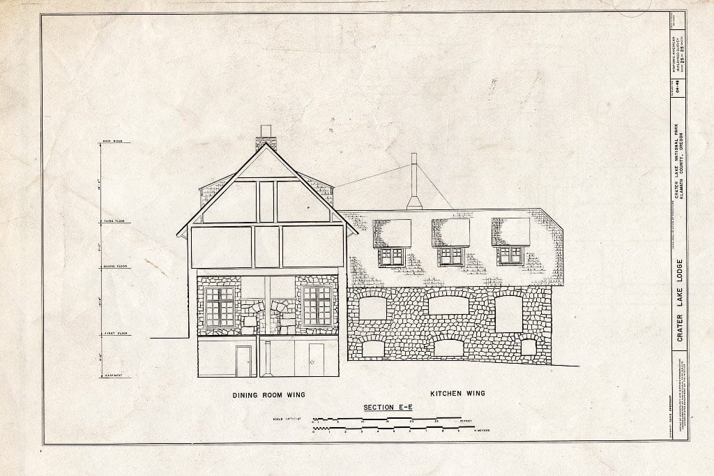 Blueprint HABS ORE,18-CRALA,1- (Sheet 25 of 25) - Crater Lake Lodge, Off Route 62, Klamath Falls, Klamath County, OR