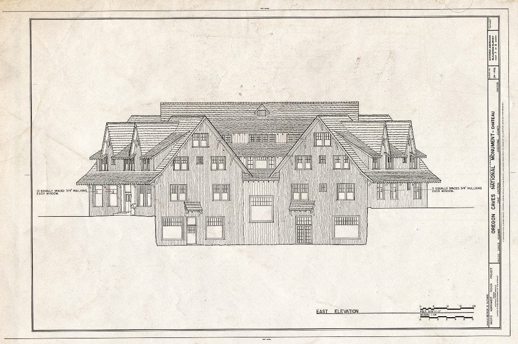 Blueprint HABS ORE,17-CAJU,1A- (Sheet 7 of 8) - Oregon Caves National Monument, Chateau, 19000 Caves Highway, Cave Junction, Josephine County, OR