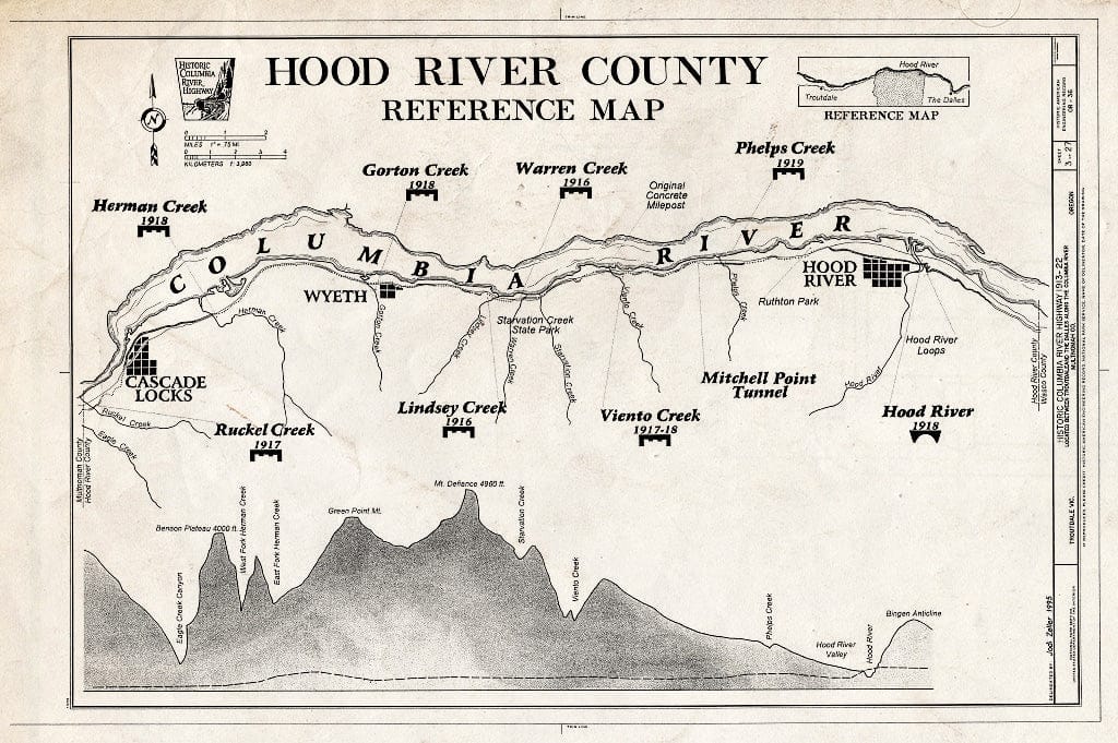 Blueprint HAER ORE,26-Trout.V,1- (Sheet 3 of 27) - Historic Columbia River Highway, Troutdale, Multnomah County, OR