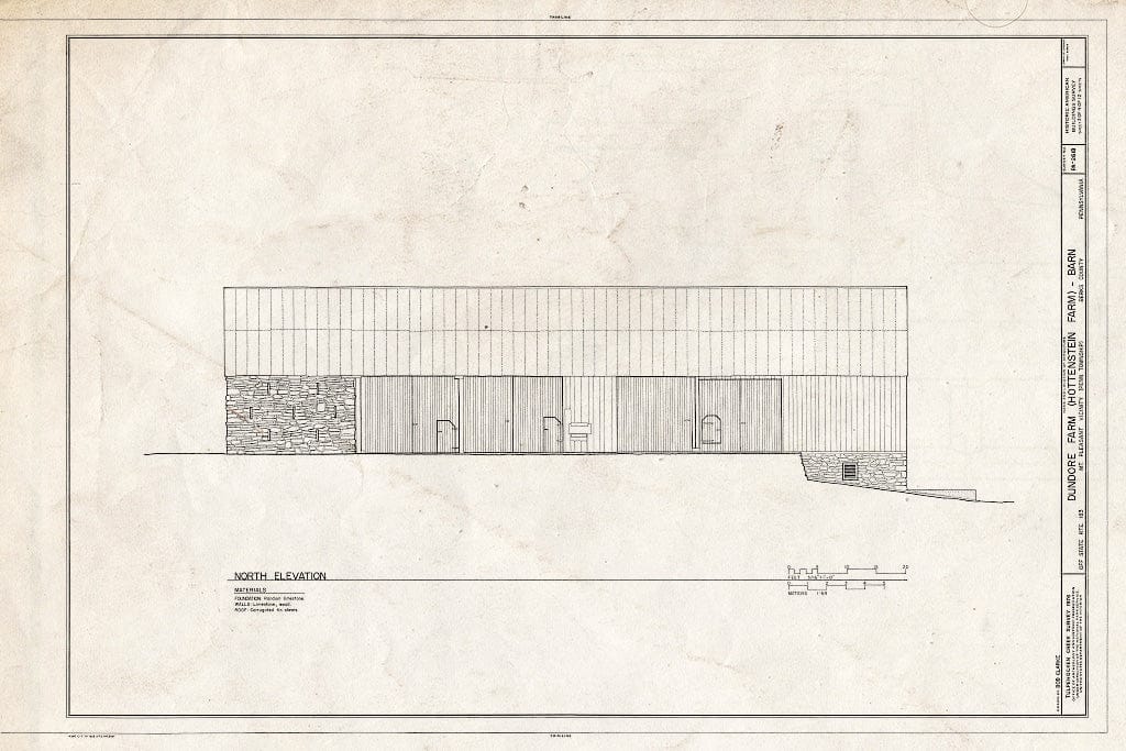 Blueprint HABS PA,6-MTPLES.V,7B- (Sheet 3 of 4) - Dundore Farm, Barn, State Route 183 Vicinity (Penn Township), Mount Pleasant, Berks County, PA