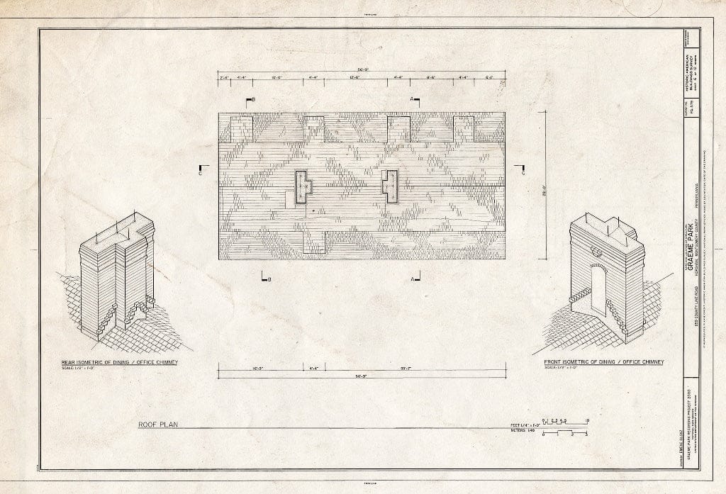 Blueprint HABS PA,46-HORM,1- (Sheet 6 of 12) - Graeme Park, 859 County Line Road, Horsham, Montgomery County, PA