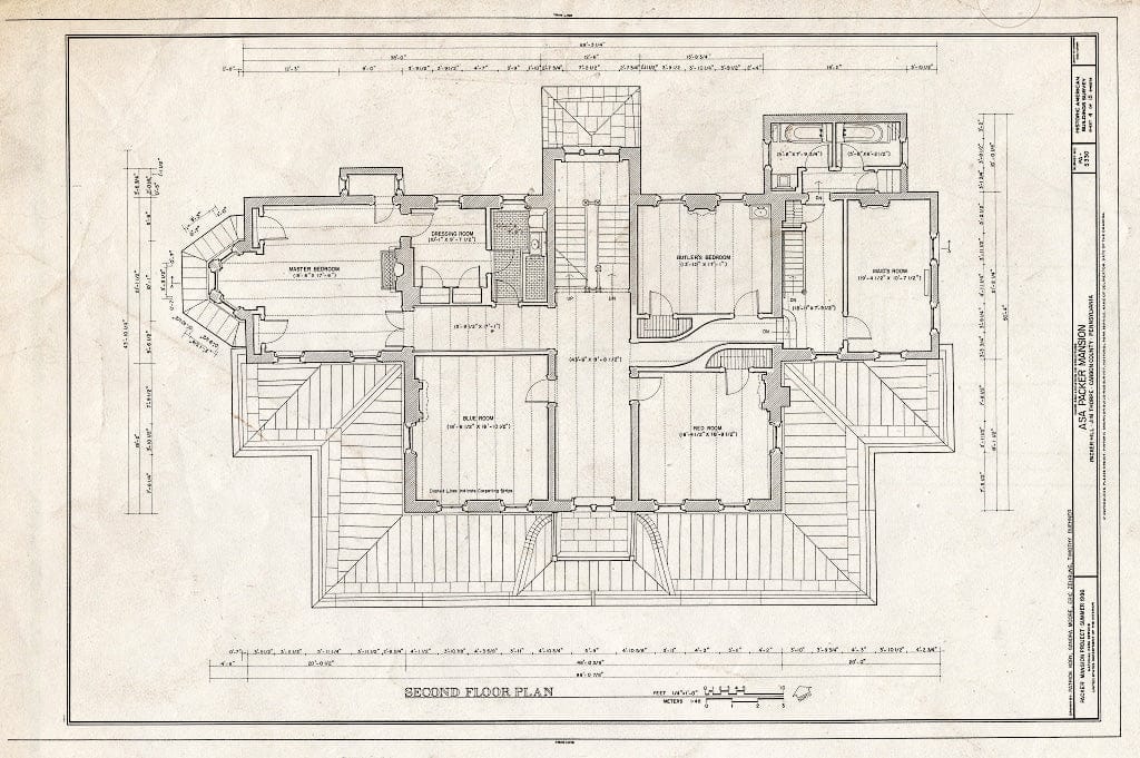 Blueprint HABS PA,13-JIMTH,7- (Sheet 4 of 15) - ASA Packer Mansion, Packer Hill, Jim Thorpe, Carbon County, PA