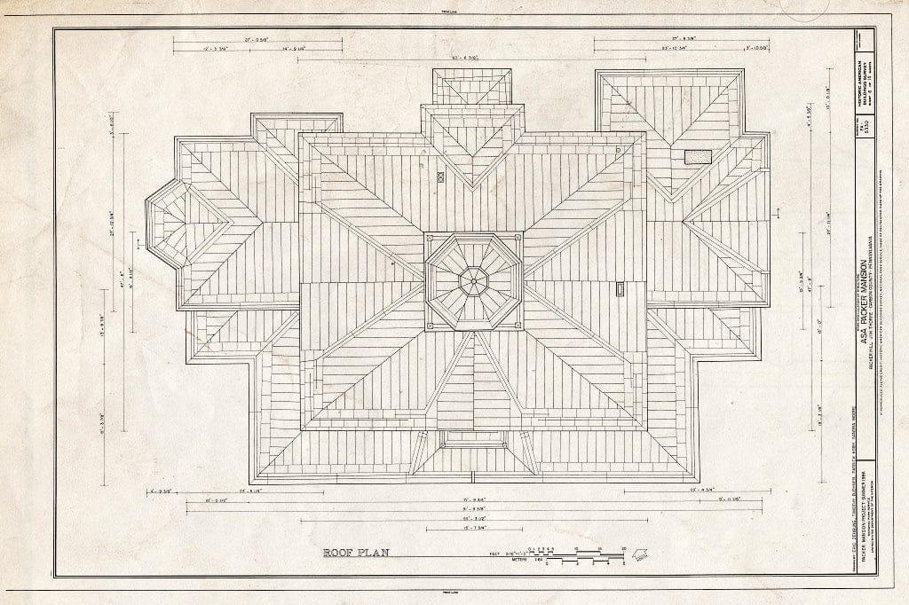 Blueprint HABS PA,13-JIMTH,7- (Sheet 6 of 15) - ASA Packer Mansion, Packer Hill, Jim Thorpe, Carbon County, PA