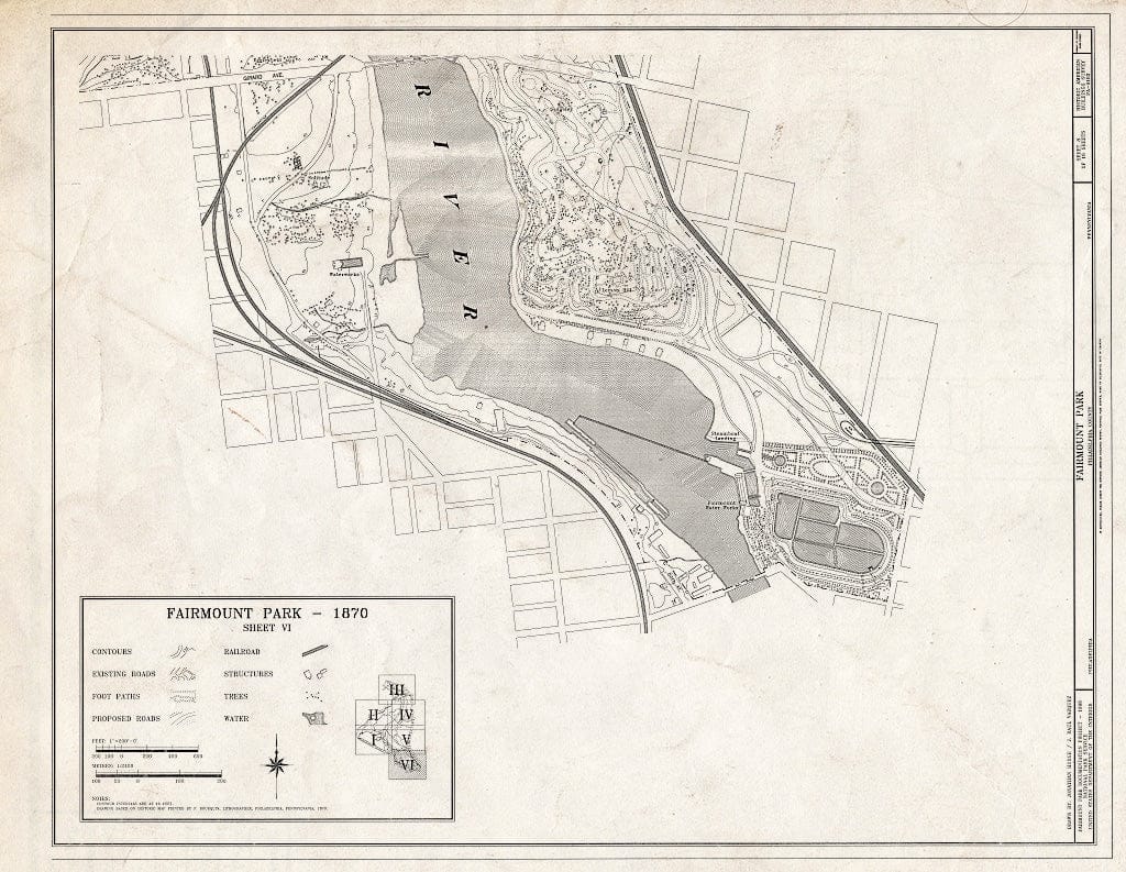Blueprint HABS PA,51-Phila,696- (Sheet 8 of 16) - Fairmount Park, Along Schuylkill River, Philadelphia, Philadelphia County, PA