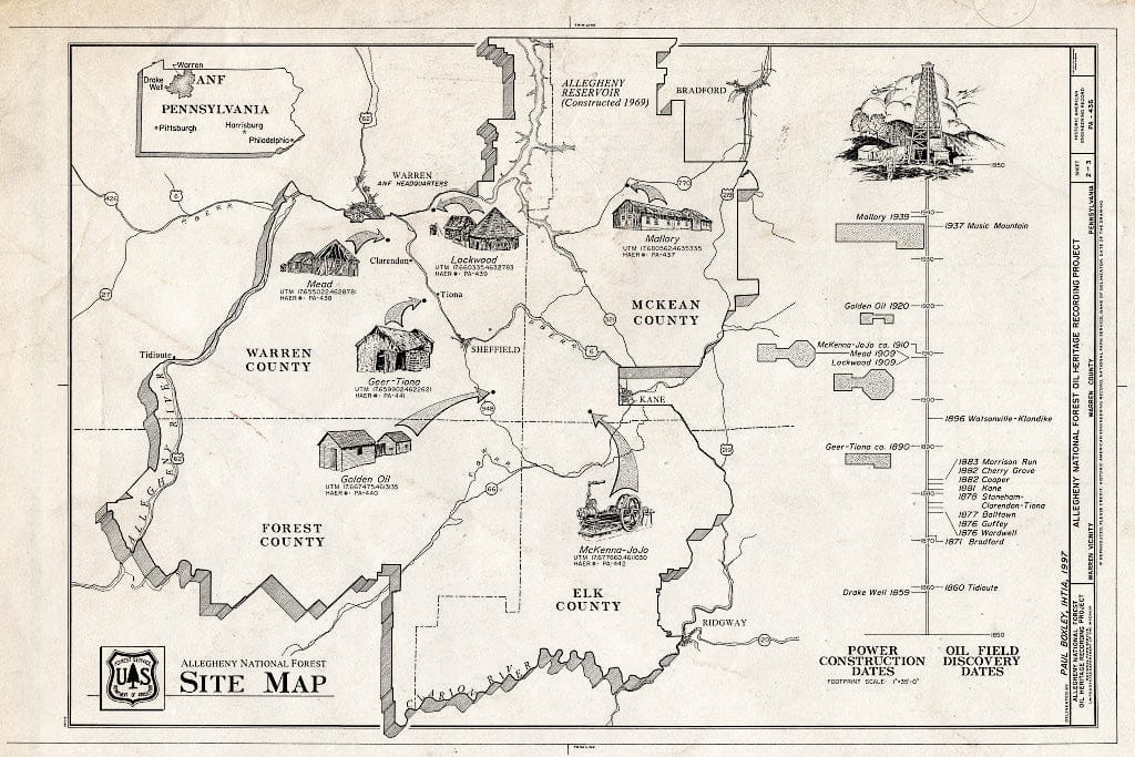 Blueprint HAER PA,62-WAR,3- (Sheet 2 of 3) - Allegheny National Forest Oil Heritage, Warren, Warren County, PA