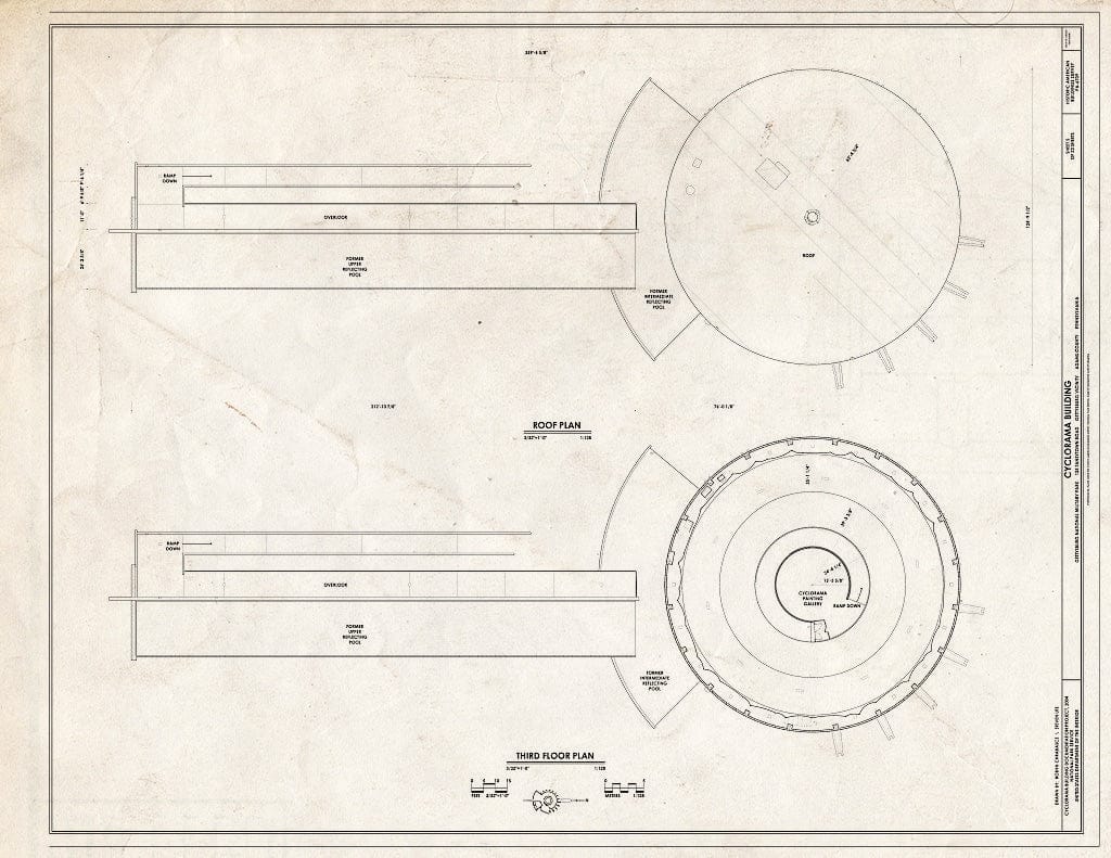 Blueprint HABS PA-6709 (Sheet 5 of 24) - Cyclorama Building, 125 Taneytown Road, Gettysburg, Adams County, PA