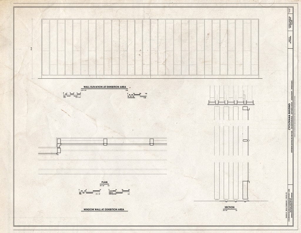 Blueprint HABS PA-6709 (Sheet 21 of 24) - Cyclorama Building, 125 Taneytown Road, Gettysburg, Adams County, PA