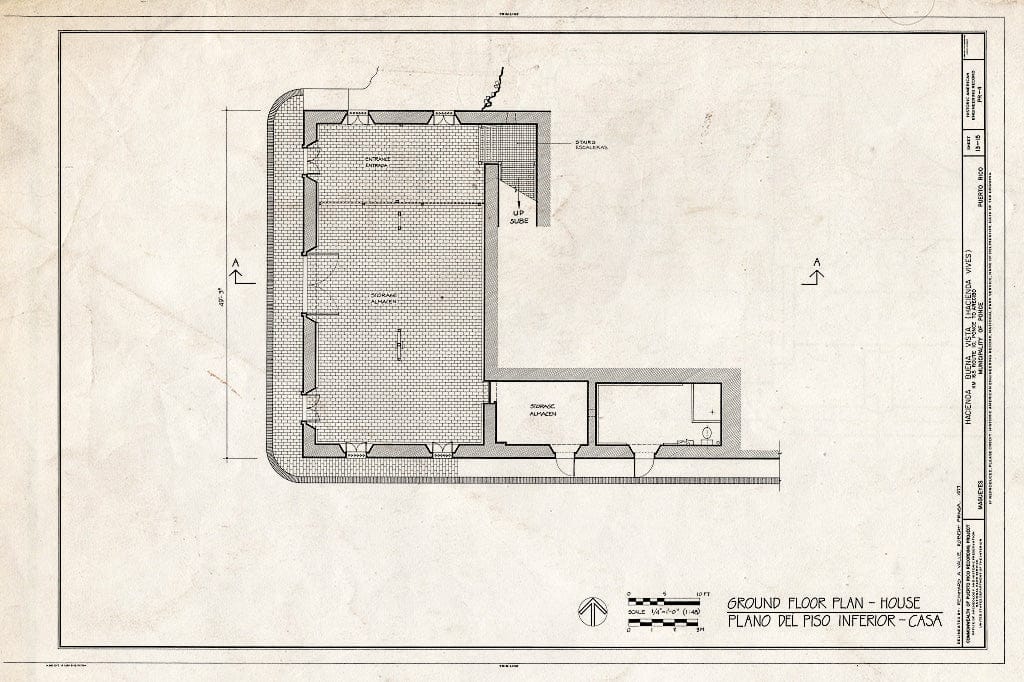 Blueprint HAER PR,6-MAGU,1- (Sheet 13 of 15) - Hacienda Buena Vista, PR Route 10 (Ponce to Arecibo), Magueyes, Ponce Municipio, PR