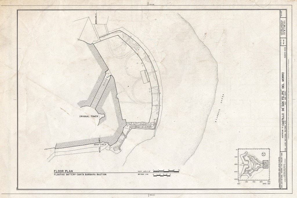 Blueprint HABS PR,7-SAJU,6- (Sheet 15 of 36) - Castillo de San Felipe del Morro, Northwest end of San Juan, San Juan, San Juan Municipio, PR