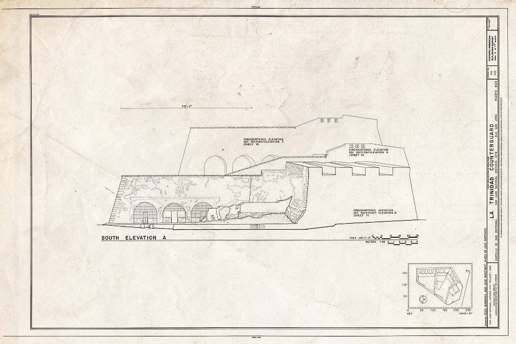 Blueprint HABS PR,7-SAJU,59- (Sheet 6 of 17) - La Trinidad Counterguard, San Juan, San Juan Municipio, PR