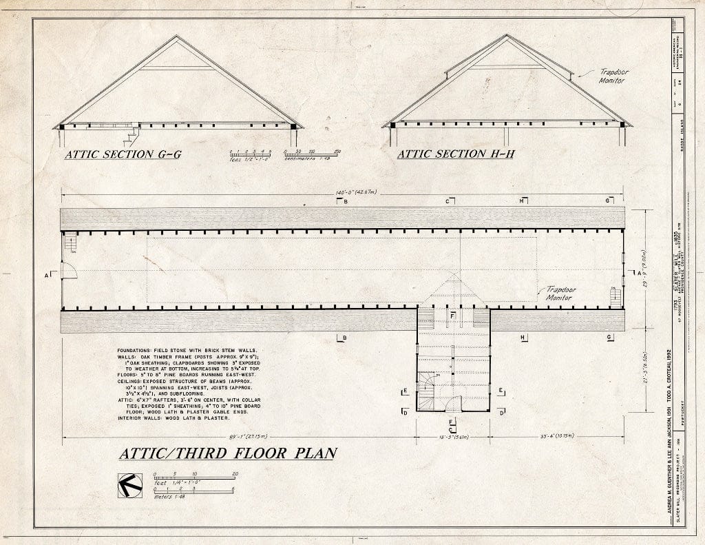 Blueprint HAER RI,4-PAWT,3- (Sheet 6 of 24) - Slater Mill, Pawtucket, Providence County, RI