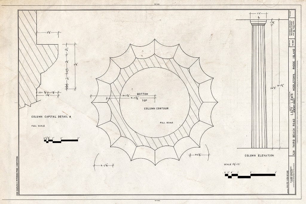 Blueprint HABS RI,3-MIDTO,4- (Sheet 6 of 11) - Lazy Lawn, 528 Third Beach Road, Middletown, Newport County, RI