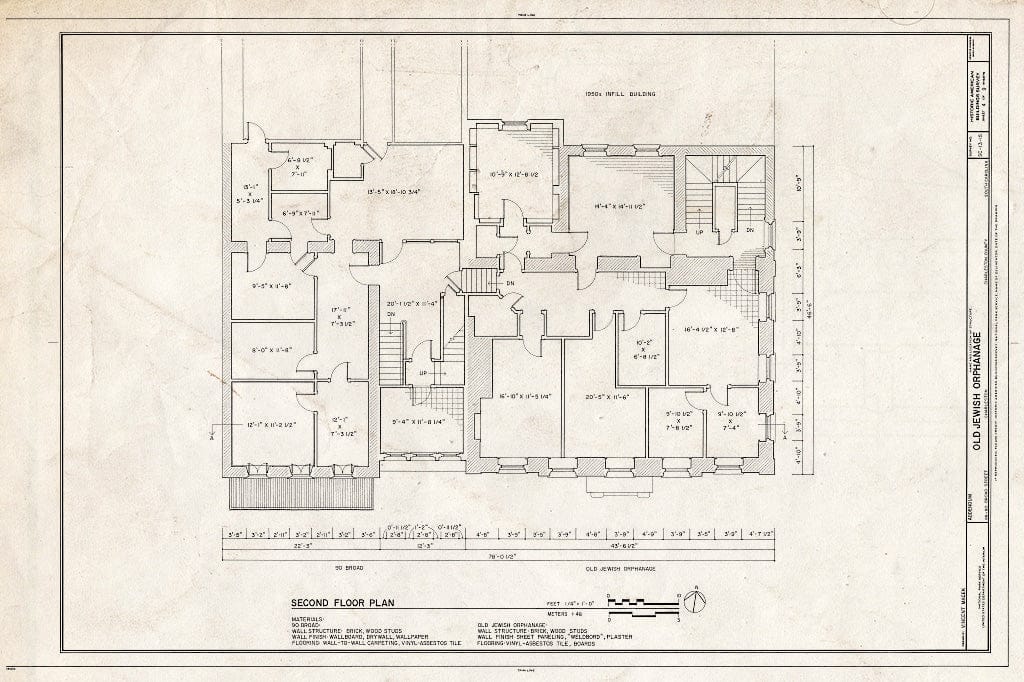 Blueprint HABS SC,10-Char,68- (Sheet 4 of 9) - Old Jewish Orphanage, 88 Broad Street, Charleston, Charleston County, SC