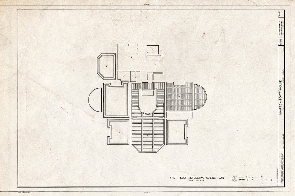 Blueprint HABS TEX,220-FOWOR,2- (Sheet 14 of 19) - Wharton-Scott House, 1509 Pennsylvania Street, Fort Worth, Tarrant County, TX