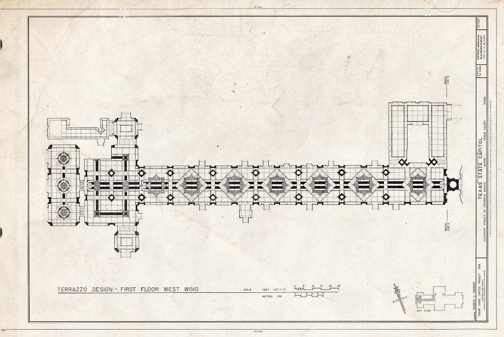 Blueprint HABS TEX,227-AUST,13- (Sheet 17 of 79) - Texas State Capitol, Eleventh Street at Congress Avenue, Austin, Travis County, TX