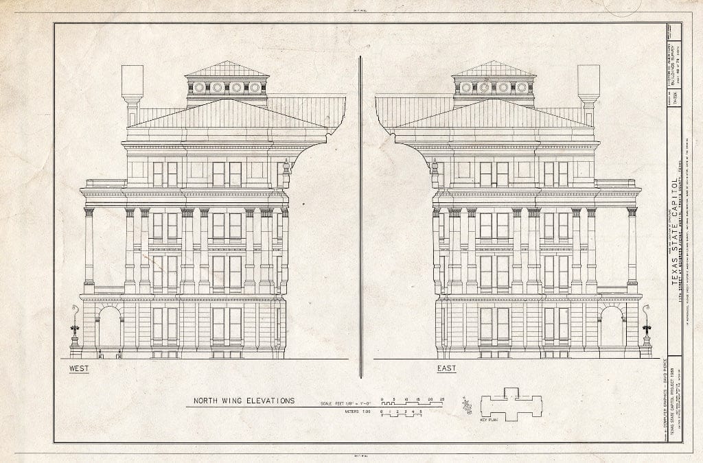 Blueprint HABS TEX,227-AUST,13- (Sheet 48 of 79) - Texas State Capitol, Eleventh Street at Congress Avenue, Austin, Travis County, TX