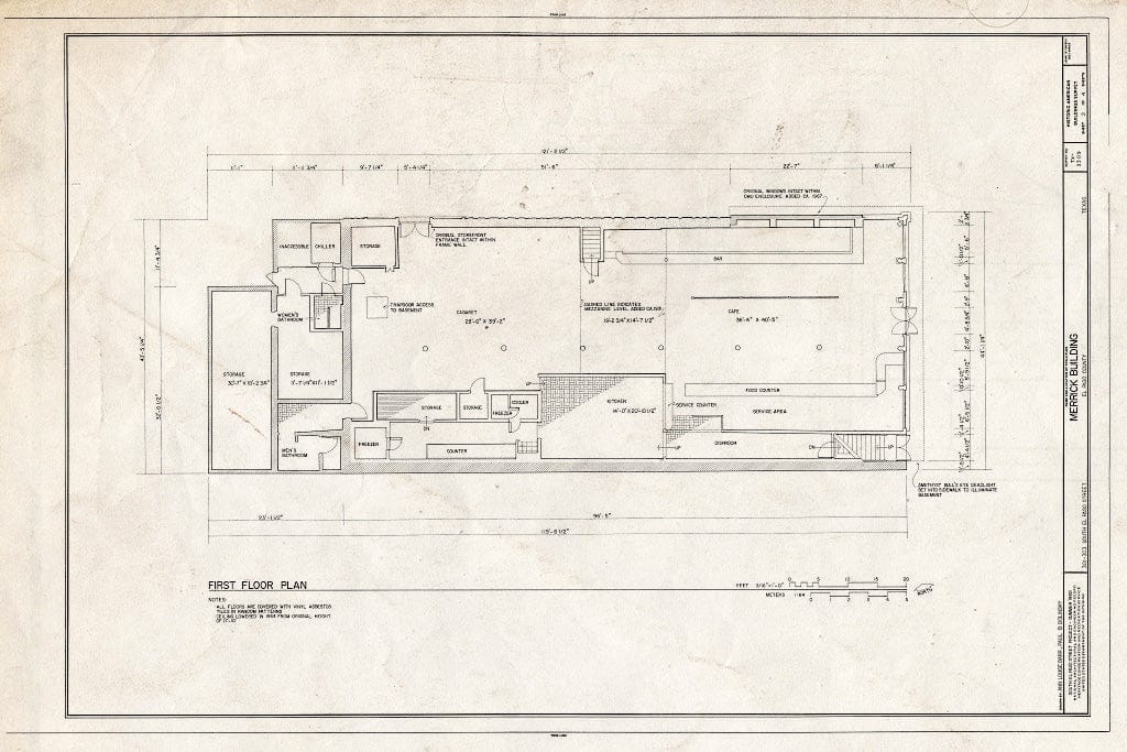 Blueprint HABS TEX,71-ELPA,5- (Sheet 2 of 4) - Merrick Building, 301-303 South El Paso Street, El Paso, El Paso County, TX