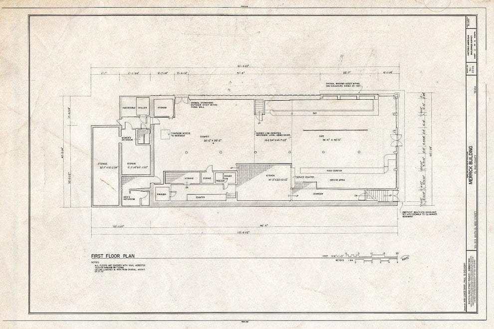 Blueprint HABS TEX,71-ELPA,5- (Sheet 2 of 4) - Merrick Building, 301-3 ...
