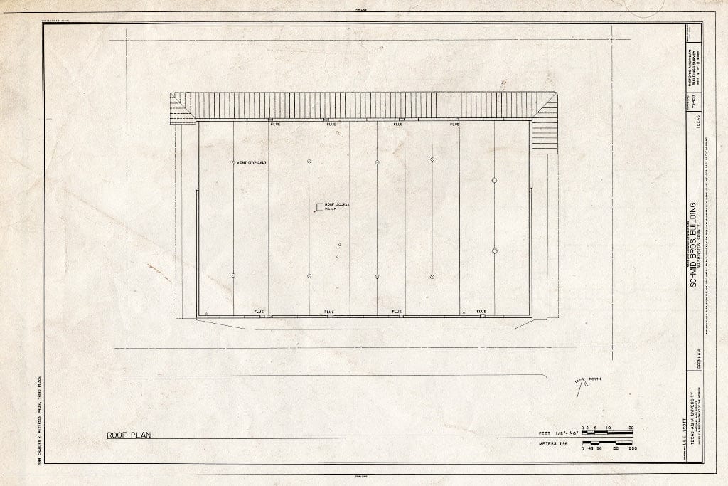 Blueprint HABS TEX,239-BREN,1- (Sheet 4 of 11) - Schmid Brothers Buildings, Commerce & Park Streets, Brenham, Washington County, TX