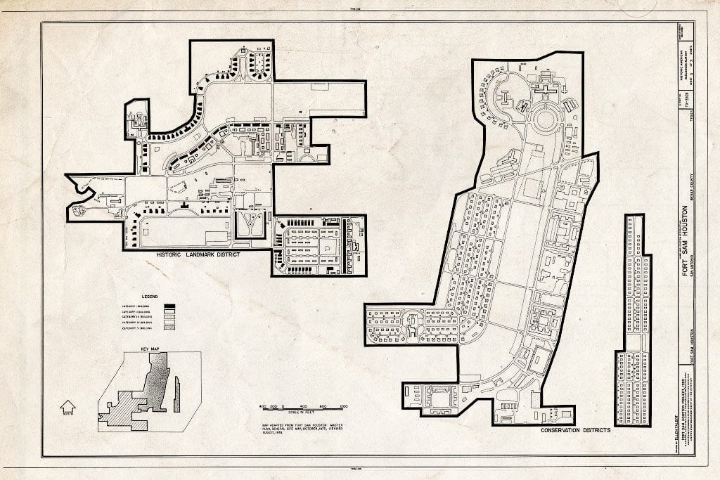 Blueprint HABS TEX,15-SANT,39- (Sheet 3 of 3) - Fort Sam Houston, San Antonio, Bexar County, TX