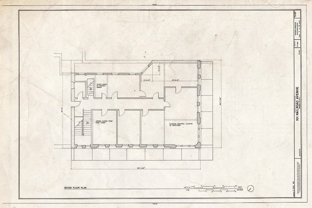 Blueprint HABS TEX,93-NAVA,4- (Sheet 3 of 18) - Railroad Avenue,100 Block (Buildings), Navasota, Grimes County, TX