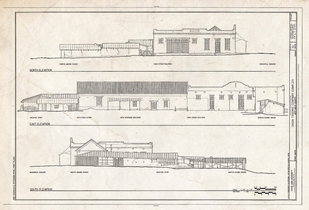 Blueprint HABS TEX,122-FODA,4- (Sheet 11 of 14) - Union Trading Company Complex, Fort Davis, Jeff Davis County, TX