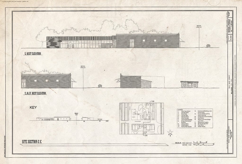 Blueprint Site Section - Main Street, Main Street, Troy, Bell County, TX