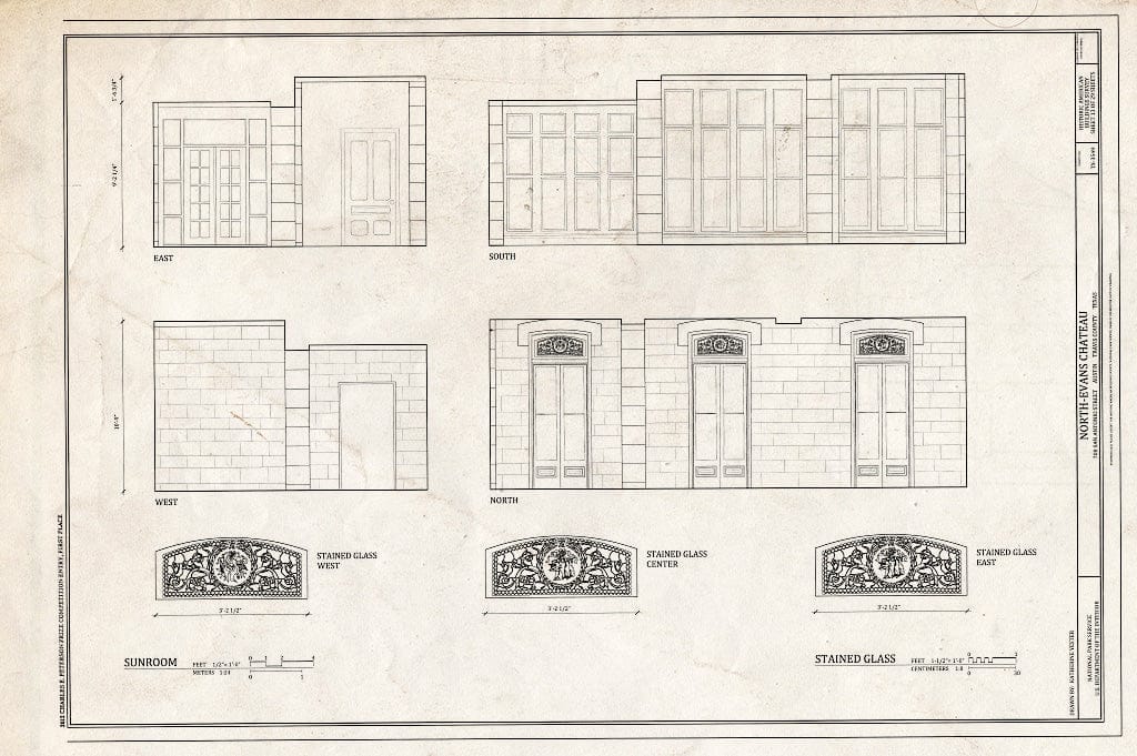 Blueprint Sunroom & Stained Glass - North-Evans Chateau, 708 San Antonio Street, Austin, Travis County, TX